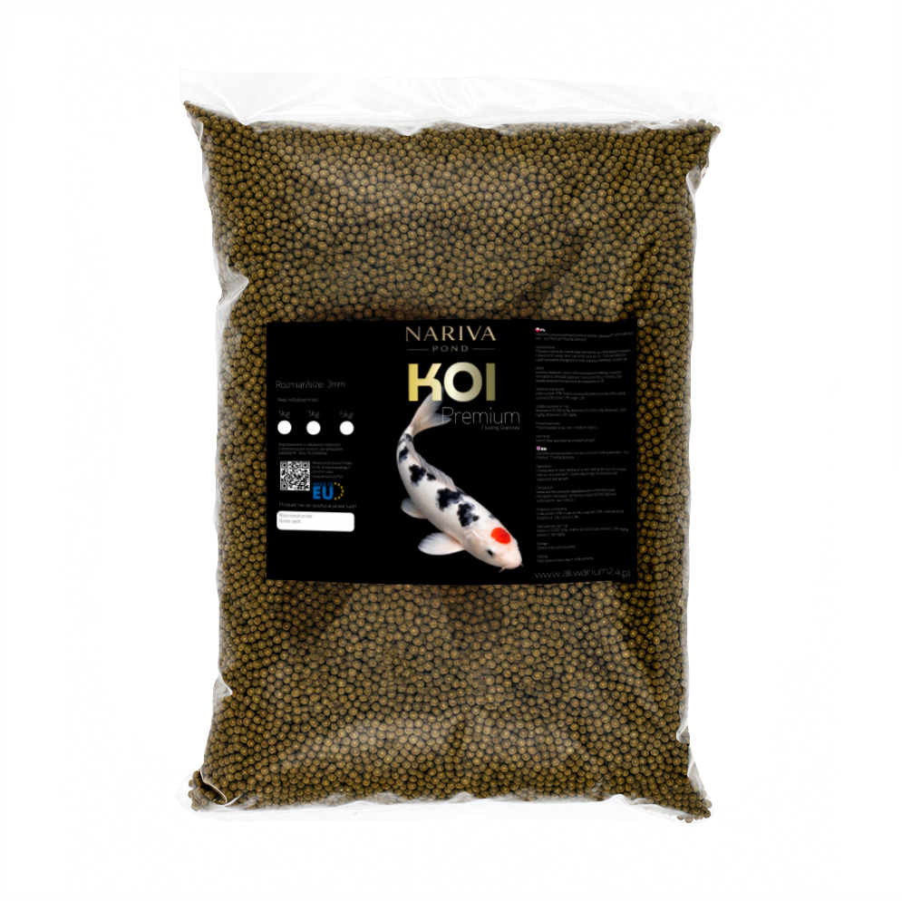Nariva Koi Premium 1kg - Pokarm dla ryb do oczka wodnego i stawu (Granulat)